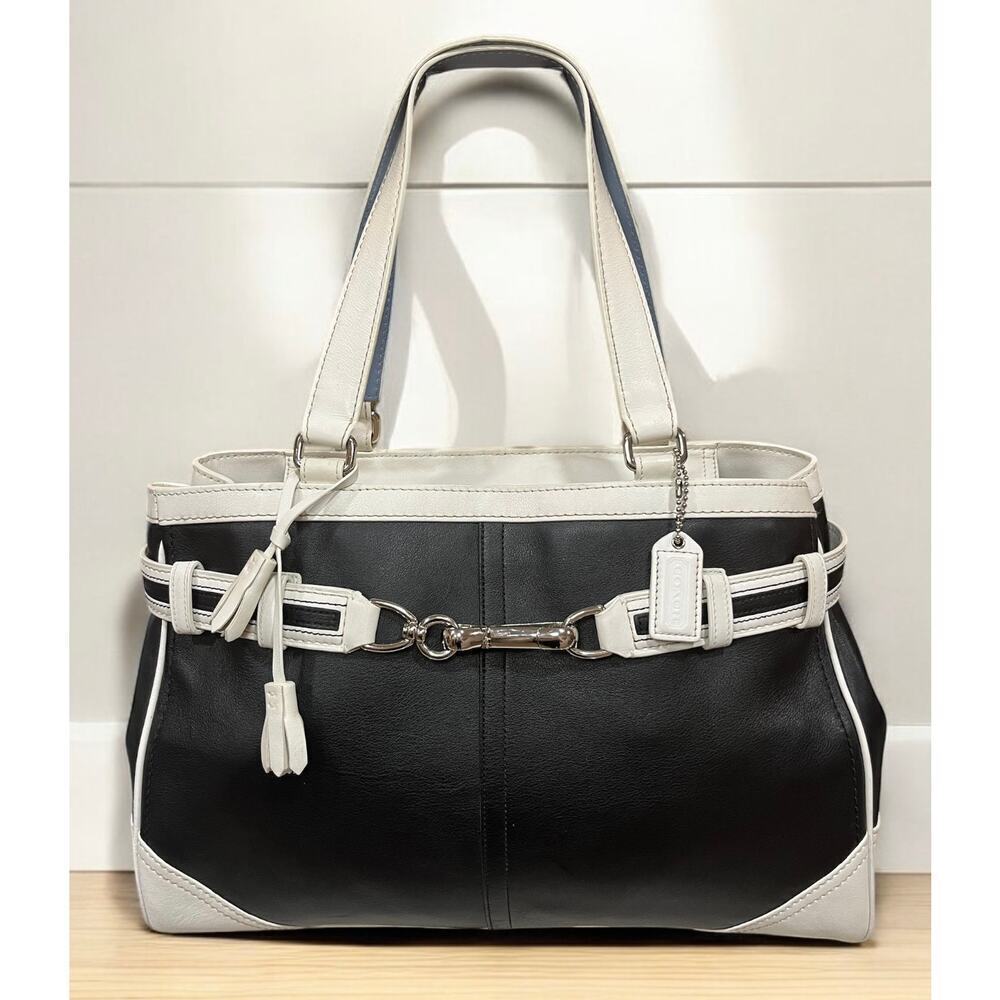 Y2K Coach F10521 Hamilton Leather Satchel Bag